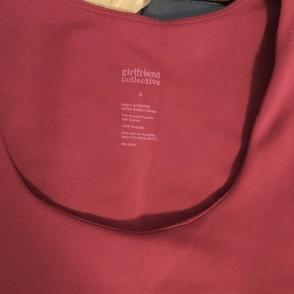 Girlfriend Collective rust  work out top. - Picture 2 of 5